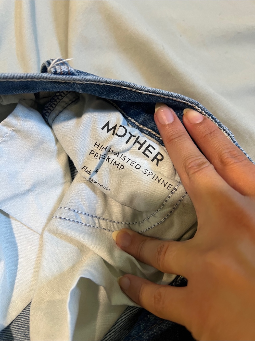 MOTHER high waisted, spinner prep skimp - Picture 4 of 5